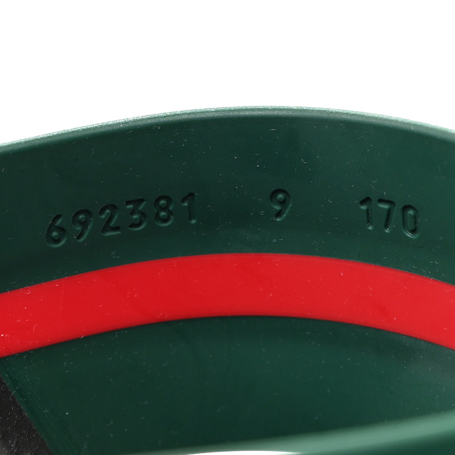 Gucci Rubber Web Mens Slide Sandals 9 Green Red 8 of 9