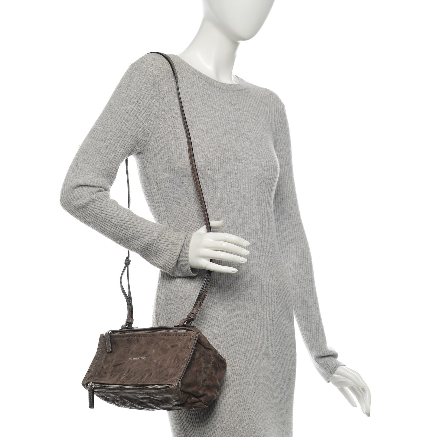 Tumbled Sheepskin Mini Pandora Charcoal