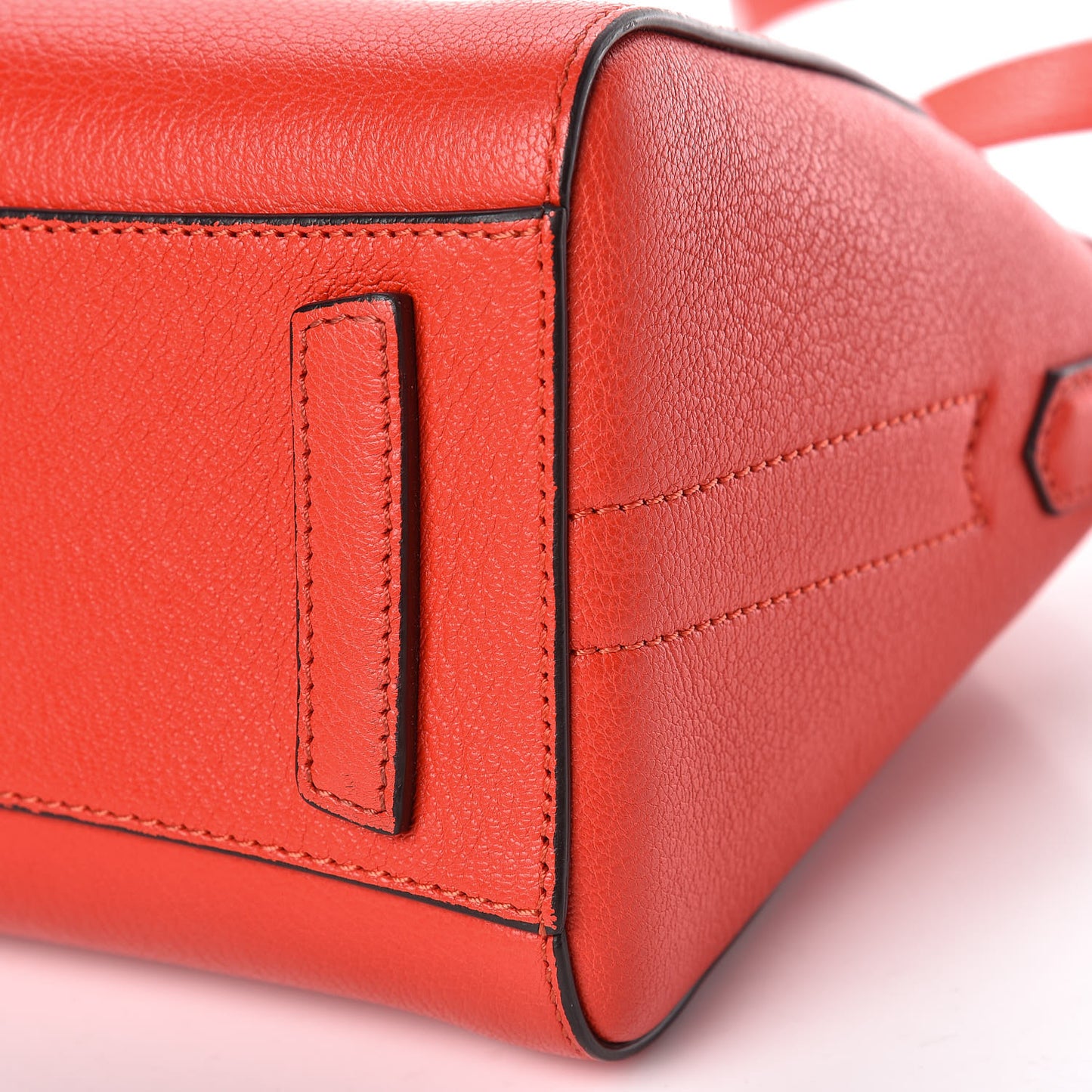 Sugar Goatskin Mini Antigona Pop Red