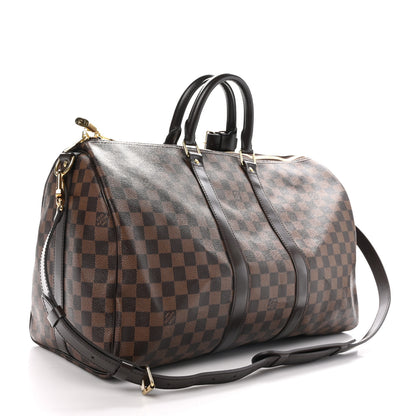 Louis Vuitton Damier Ebene Keepall Bandouliere 45 2 of 11