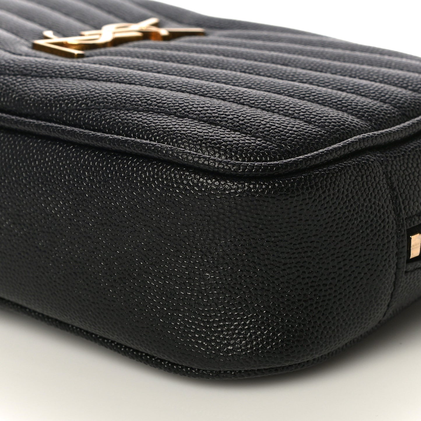 Grain De Poudre Matelasse Monogram Mini Lou Camera Bag Black