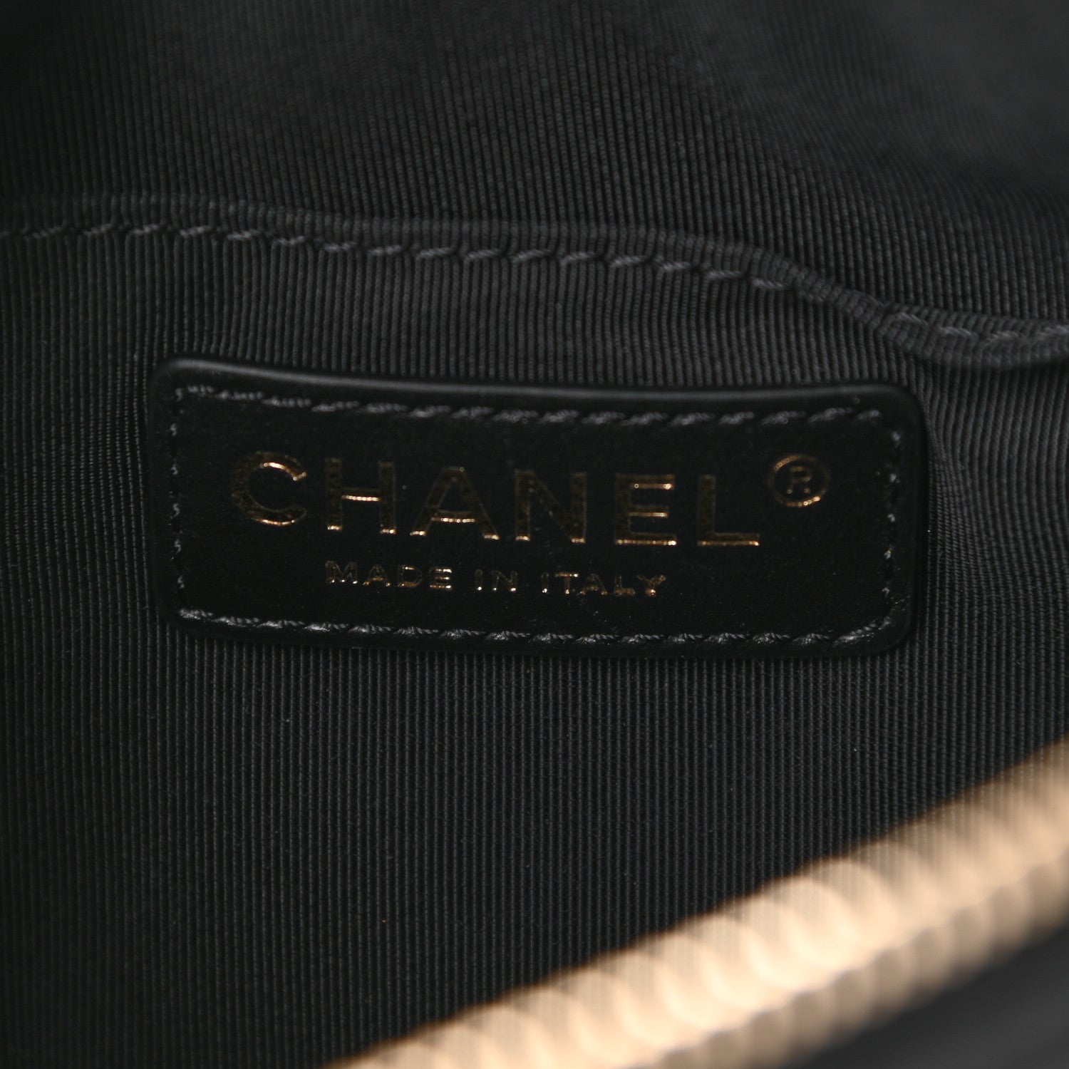 Chanel Lambskin Quilted Waist Bag Fanny Pack Black 7 of 12