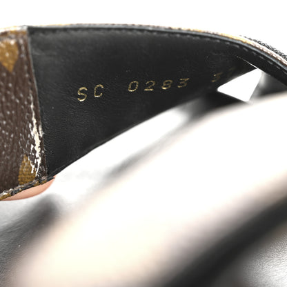 Louis Vuitton Monogram LV Sunset Comfort Flat Sandals 37.5 Cacao Brown 9 of 9