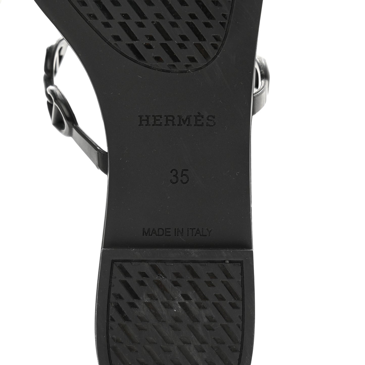 Rubber Chaine d'Ancre Rivage Sandals 35 Black