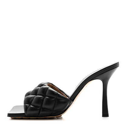 Bottega Veneta Nappa Matelasse Padded Mule Sandals 36.5 Black 1 of 18