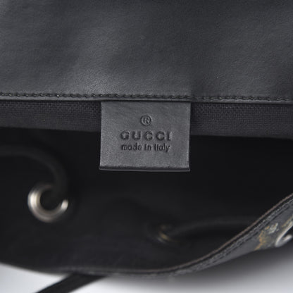 Gucci GG Supreme Monogram Tigers Double Buckle Backpack Black Multicolor 5 of 20