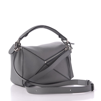 Loewe Calfskin Small Puzzle Bag Gunmetal 3 of 8