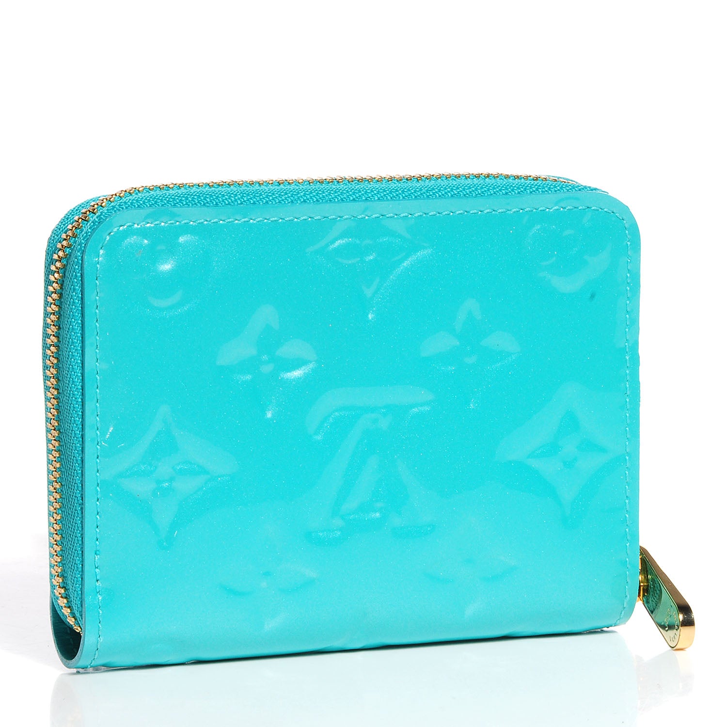 Louis Vuitton Vernis Zippy Coin Purse Wallet Blue Lagon 3 of 7