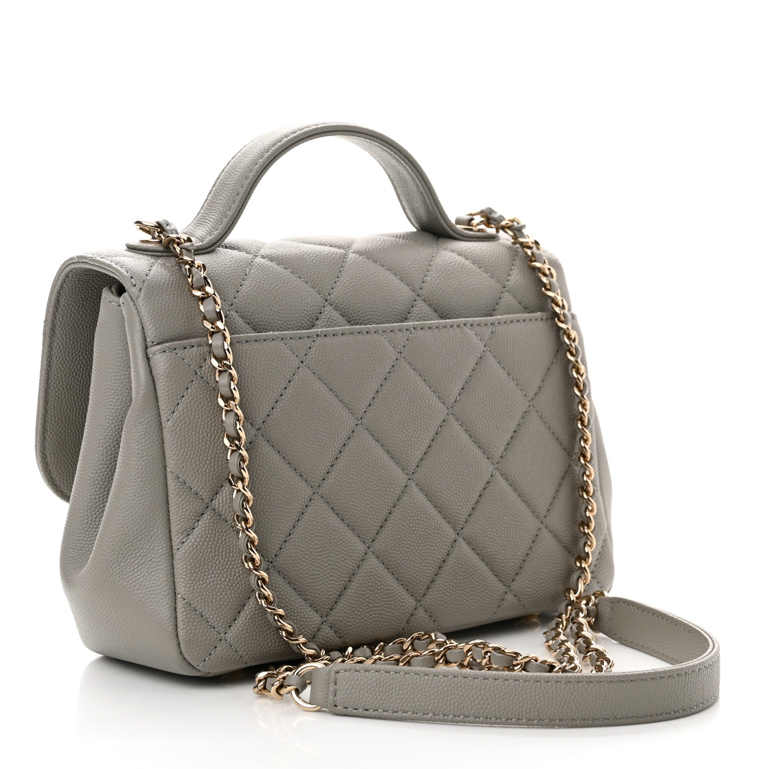 Chanel Caviar Quilted Mini Business Affinity Flap Grey 3 of 10