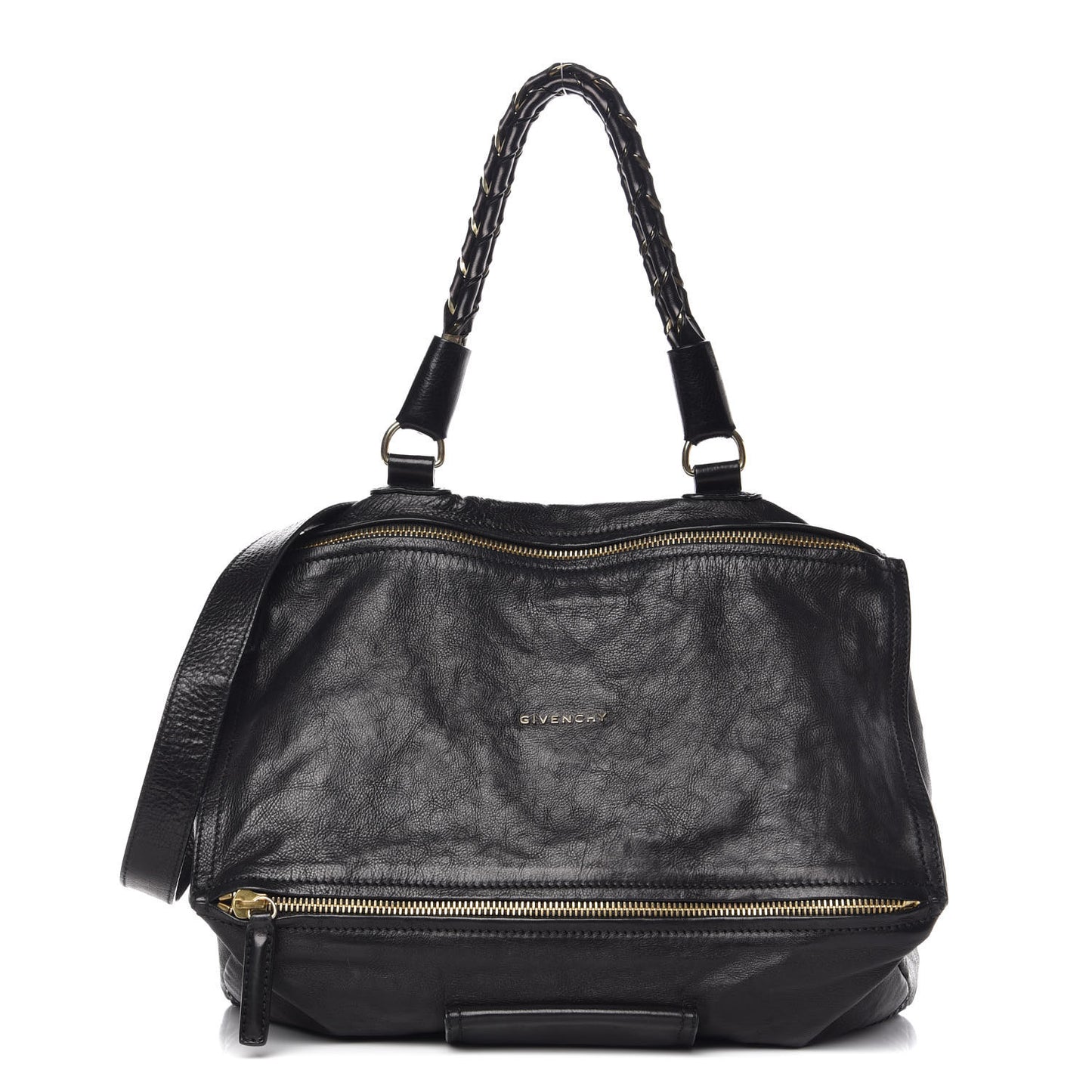 Sugar Goatskin Large Pandora Black