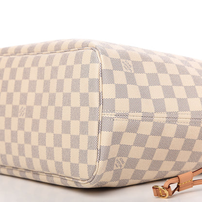 Louis Vuitton Damier Azur Neo Neverfull MM Rose Ballerine 7 of 10