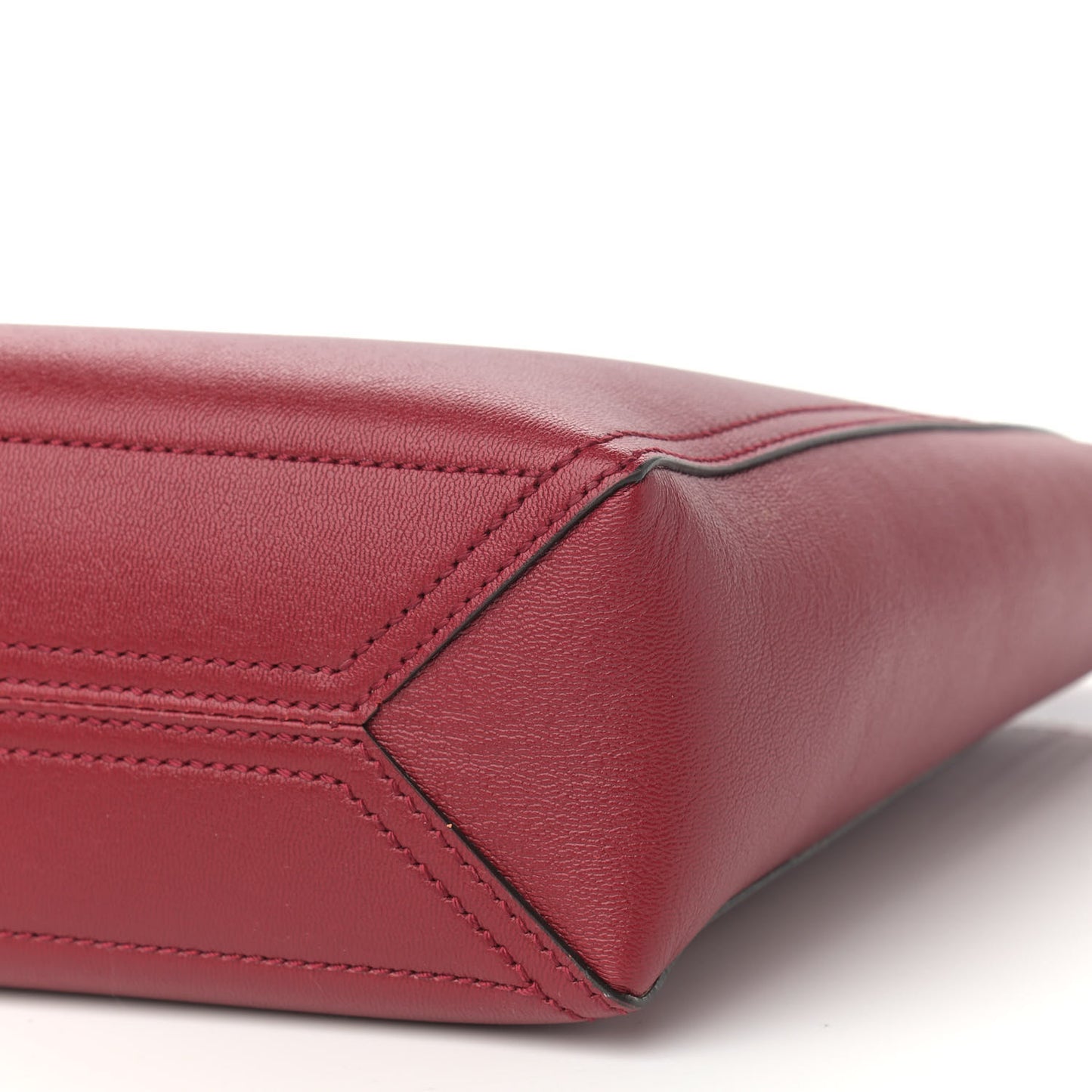 New Sakai Calfskin Lux Small Dahlia Tote New Cherry Red