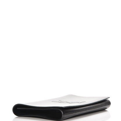 Saint Laurent Goatskin Monogram Large Belle De Jour Clutch Black 5 of 8