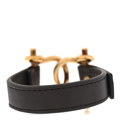 Bottega Veneta Calfskin Metal Knot Wrap Bracelet Fondant Gold 3 of 5