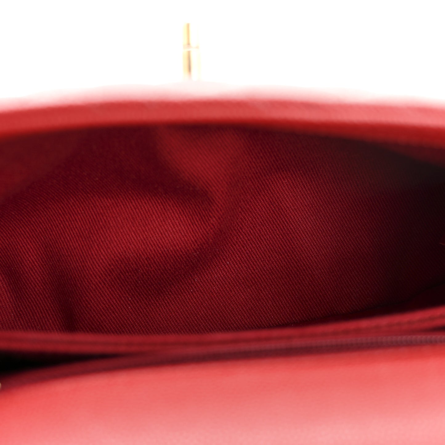 Caviar Lizard Embossed Quilted Mini Coco Handle Flap Red