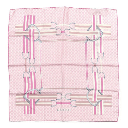 Gucci Silk Twill GG Monogram Miriade Square Scarf Roseate Pink 1 of 3