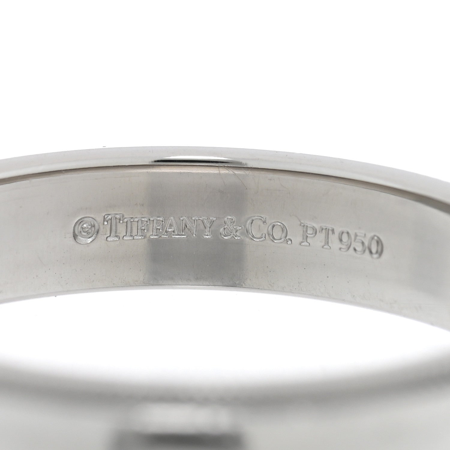 Tiffany Platinum 4mm Together Milgrain Wedding Band Ring 58 8.25 4 of 4