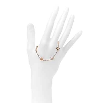 Louis Vuitton Brass Flower Full Bracelet Gold 2 of 4