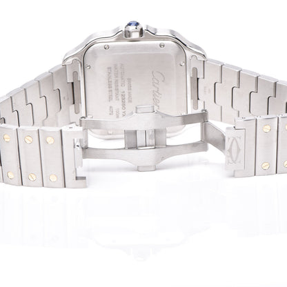 Cartier Stainless Steel 18K Yellow Gold 38mm Santos De Automatic Watch 6 of 8