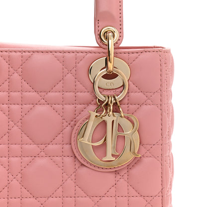 Christian Dior Lambskin Cannage Small Lucky Badges My Lady Dior Pink 7 of 7