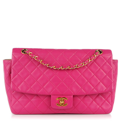 Chanel Lambskin Quilted Medium Single Flap Bag Pink 1 of 14