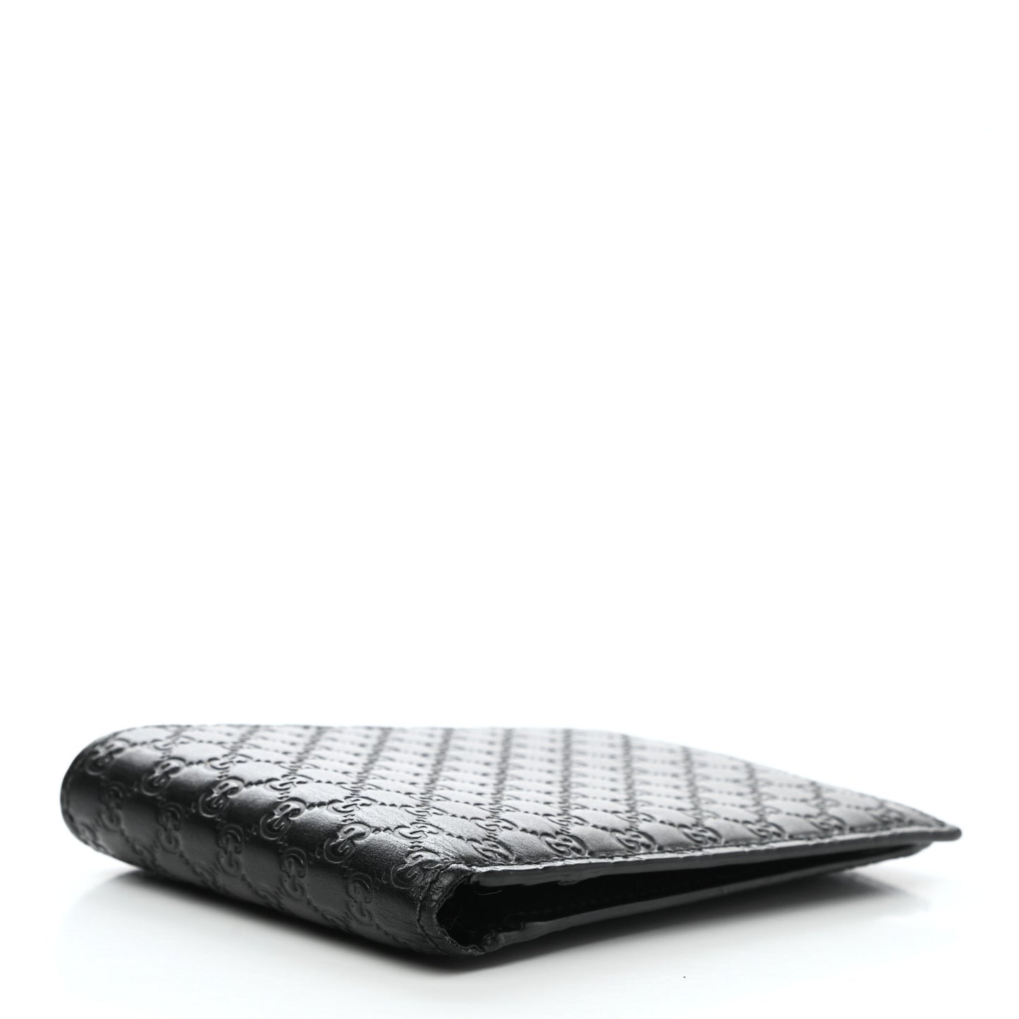 Microguccissima Bi-Fold Wallet Black