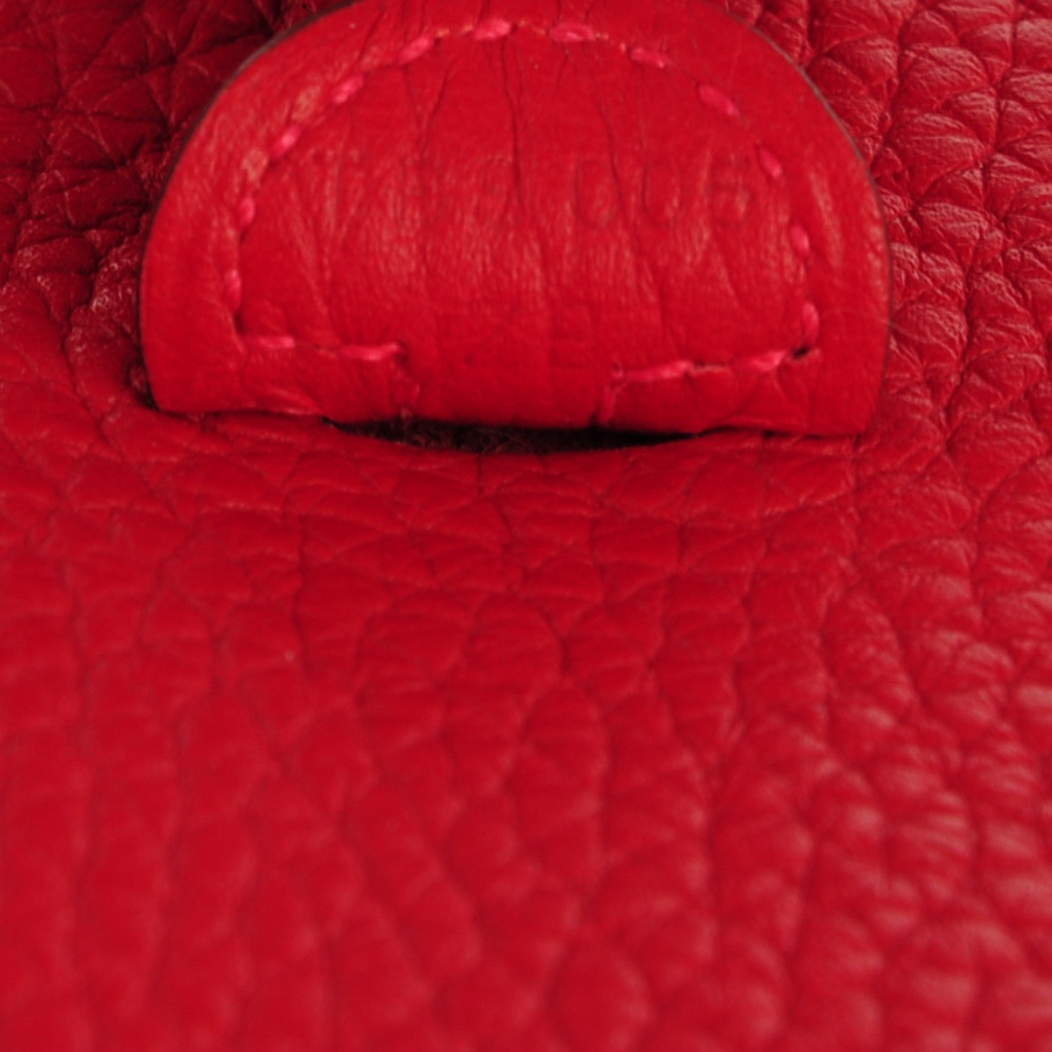 Hermes Taurillon Clemence Amazone Evelyne TPM Rouge Casaque 7 of 8
