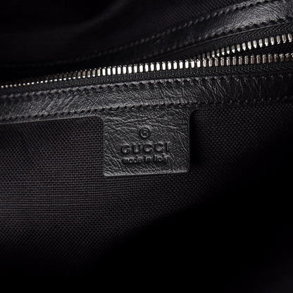 Gucci Soft Calfskin Large GG Top Handle Duffle Black 5 of 9