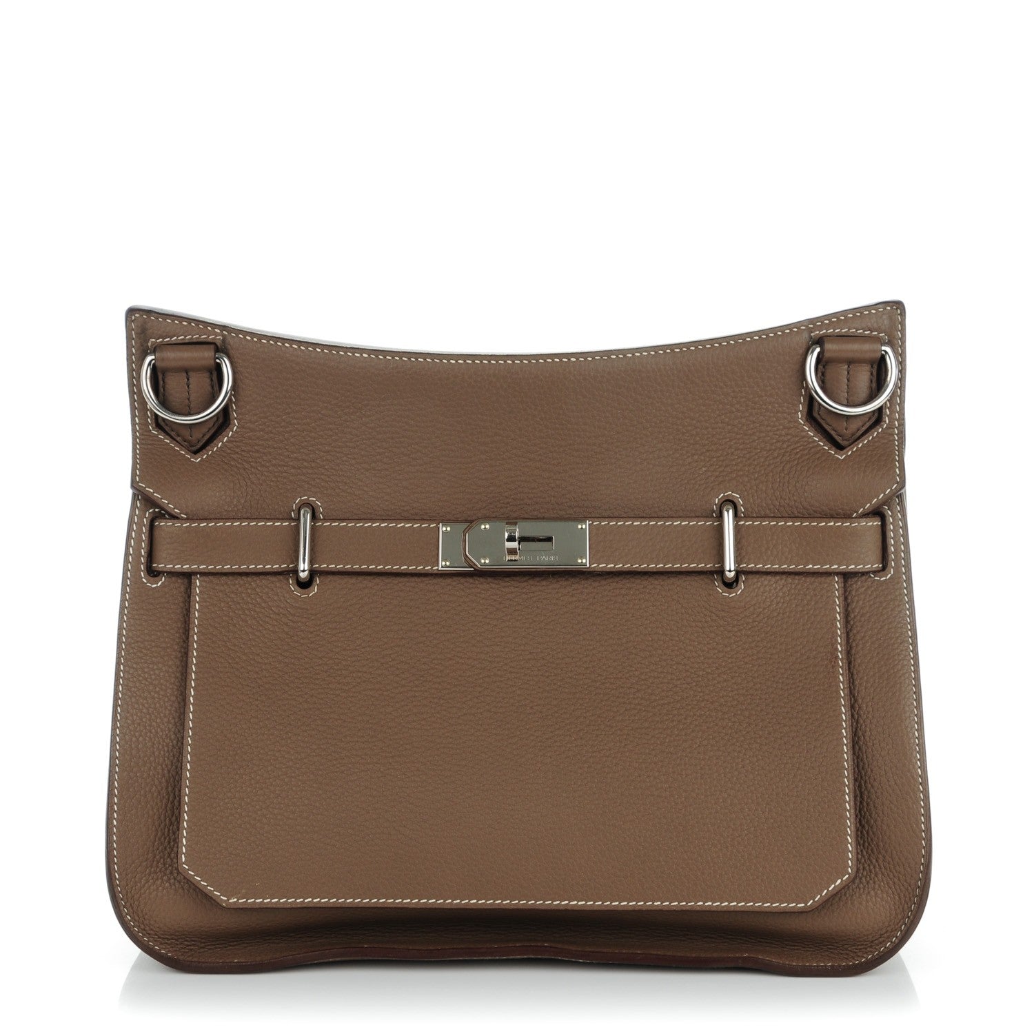 Hermes Taurillon Clemence Jypsiere 34 Etoupe 1 of 9