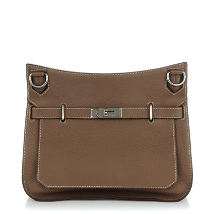 Hermes Taurillon Clemence Jypsiere 34 Etoupe 1 of 9