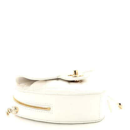 Chanel Lambskin Quilted CC In Love Heart Bag White 4 of 10