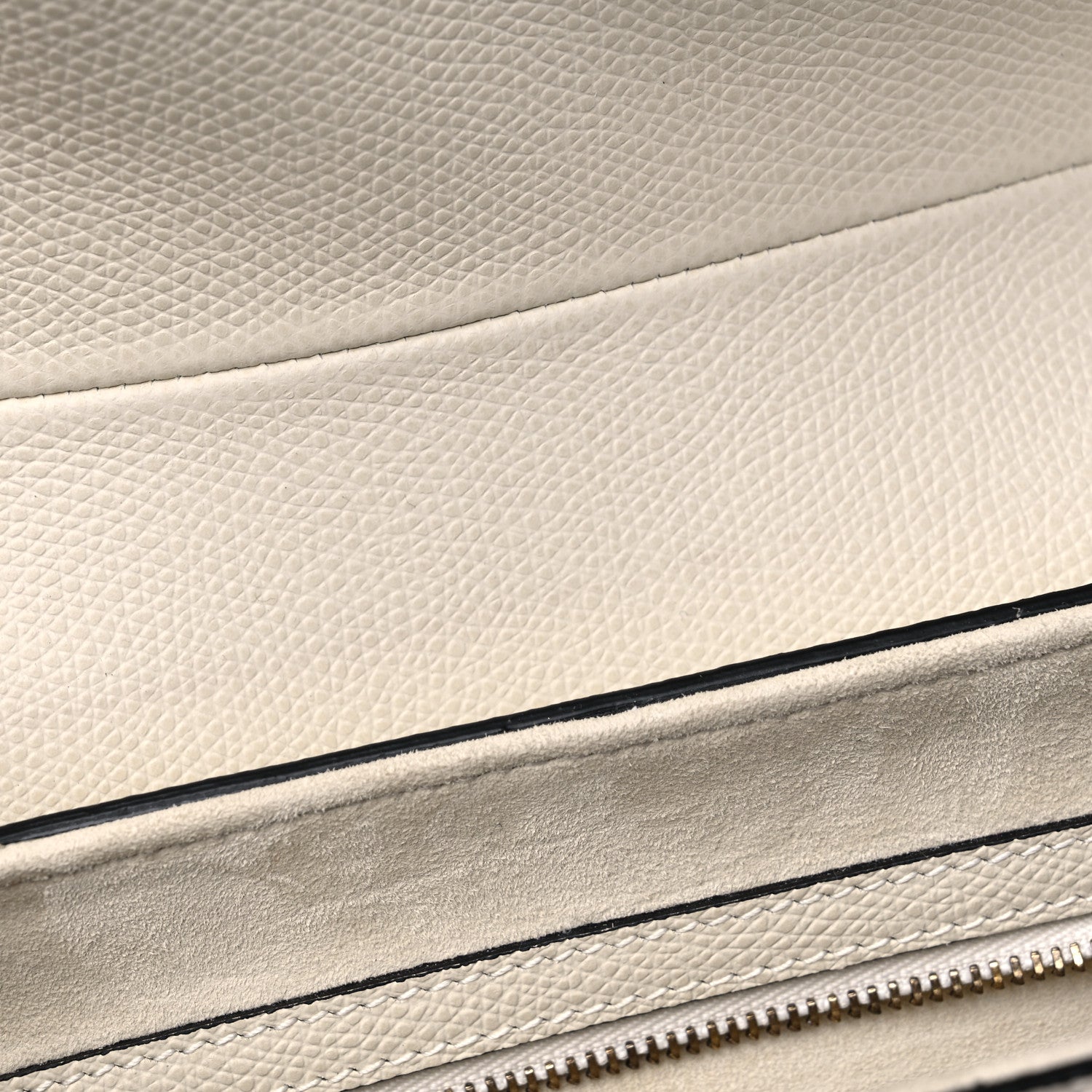 Christian Dior Grained Calfskin Saddle Bag White 10 of 13