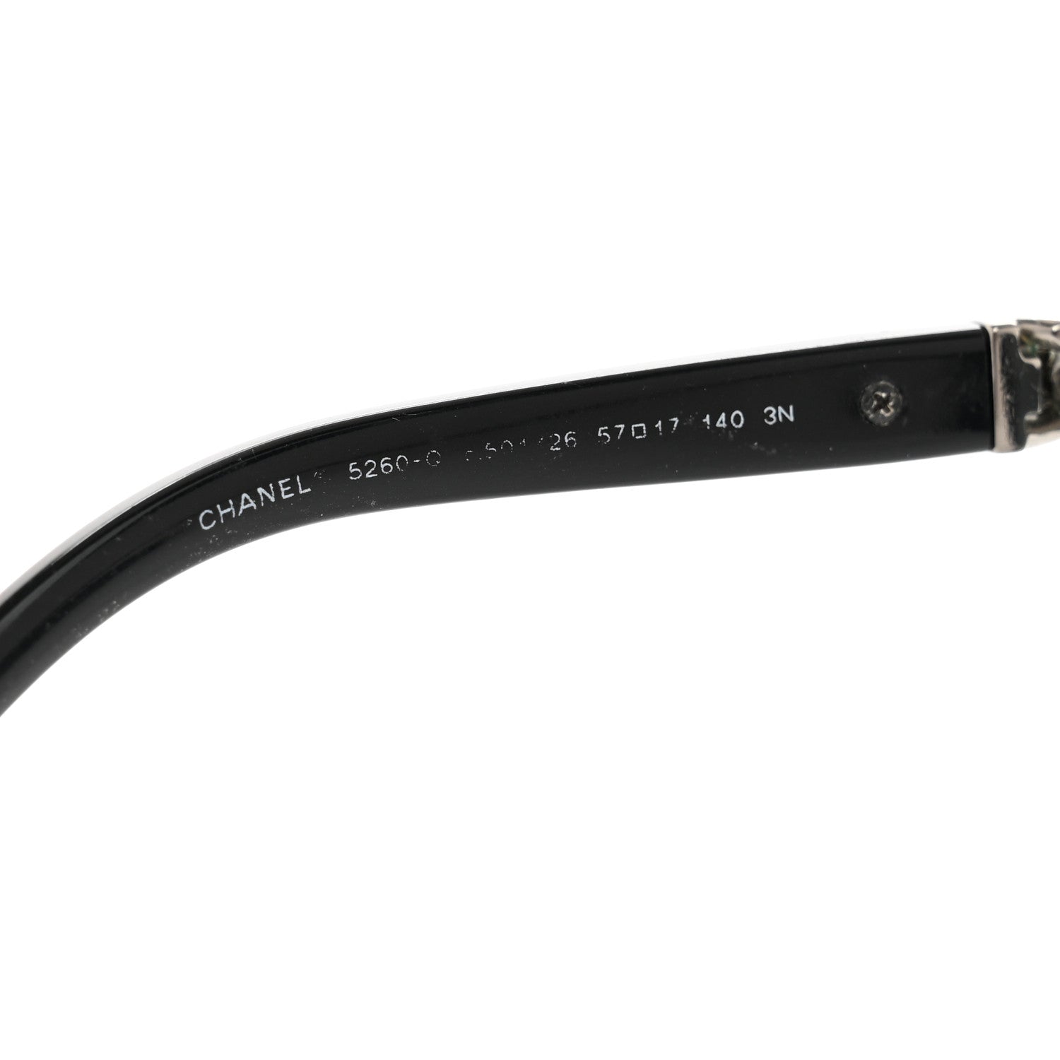 Chanel Cat Eye Chain Polarized Sunglasses 5260-Q Black Silver 6 of 6