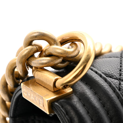 Chanel Caviar Quilted New Medium Boy Flap Black 12 of 13