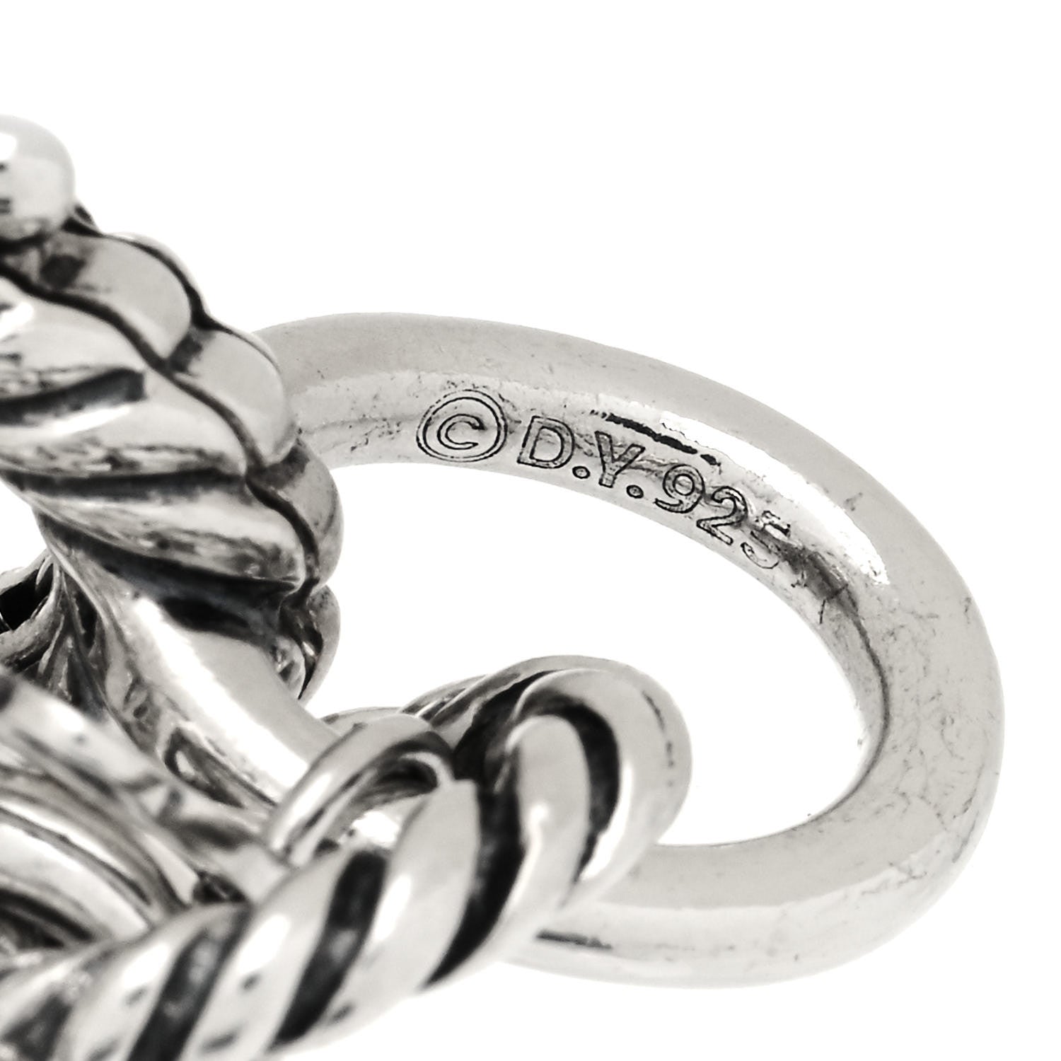 David Yurman Sterling Silver 10mm Medium Oval Link Bracelet 4 of 4