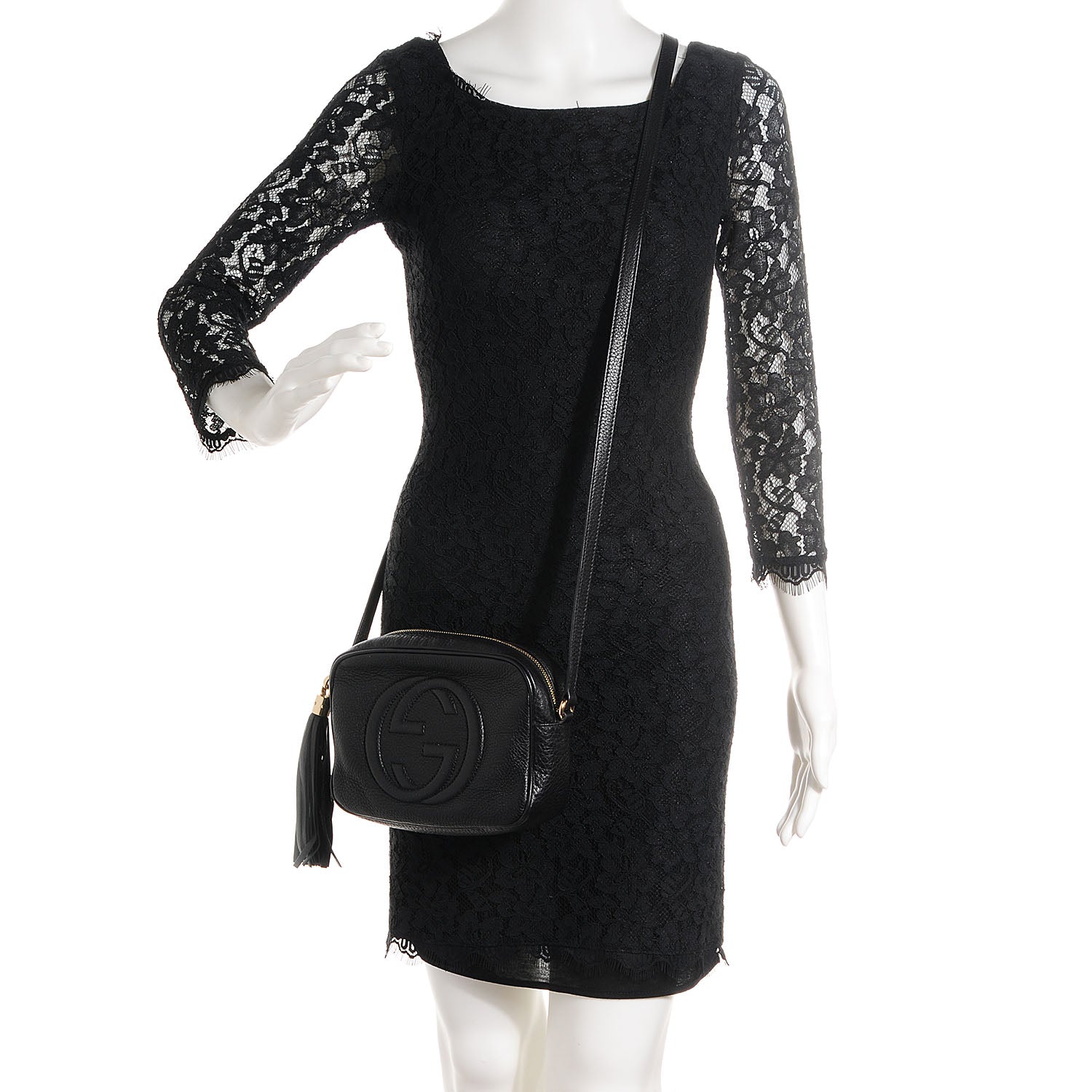 Gucci Pebbled Calfskin Small Soho Disco Bag Black 2 of 9