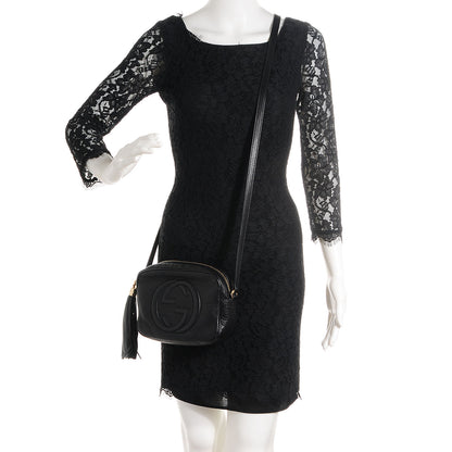 Gucci Pebbled Calfskin Small Soho Disco Bag Black 2 of 9