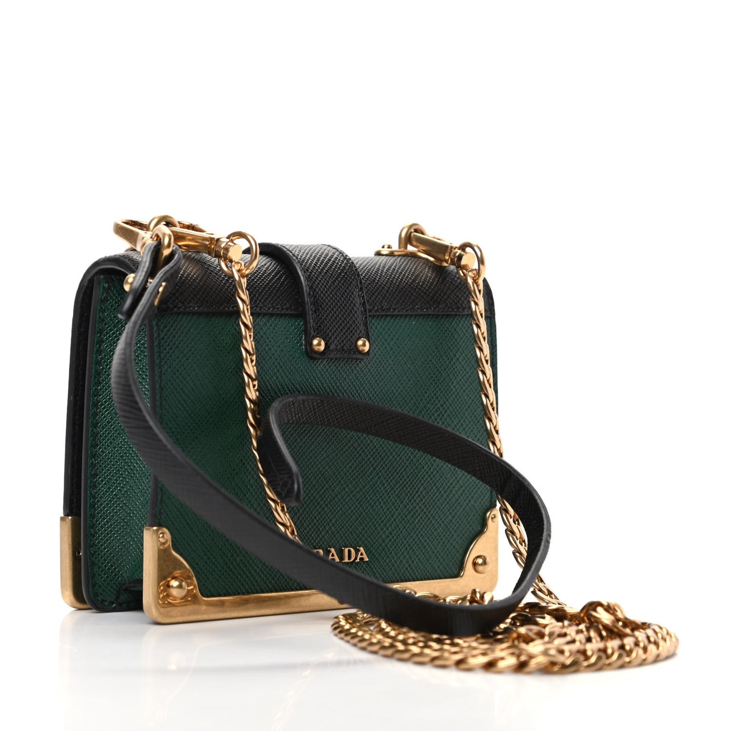 Saffiano Astrology Mini Cahier Bag Black