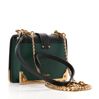 Prada Saffiano Astrology Mini Cahier Bag Black 3 of 9