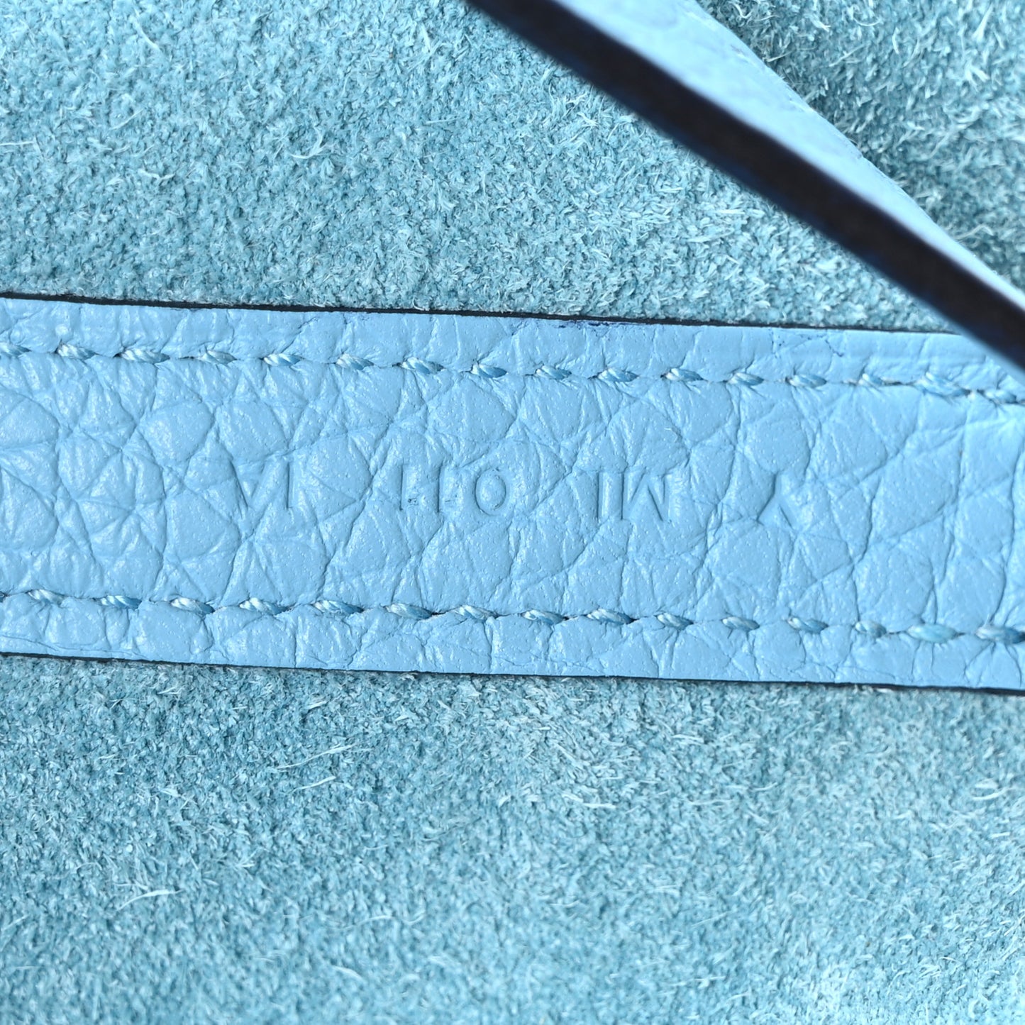 Taurillon Clemence Picotin Lock 22 MM Bleu Du Nord