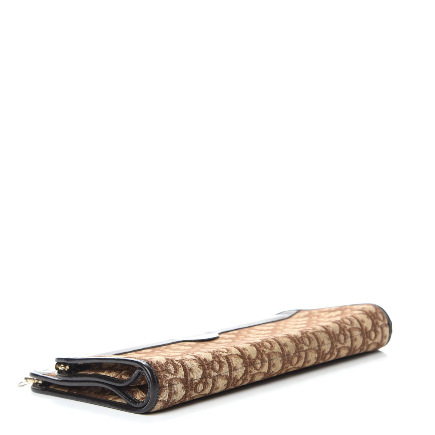 Monogram Chain Clutch Brown