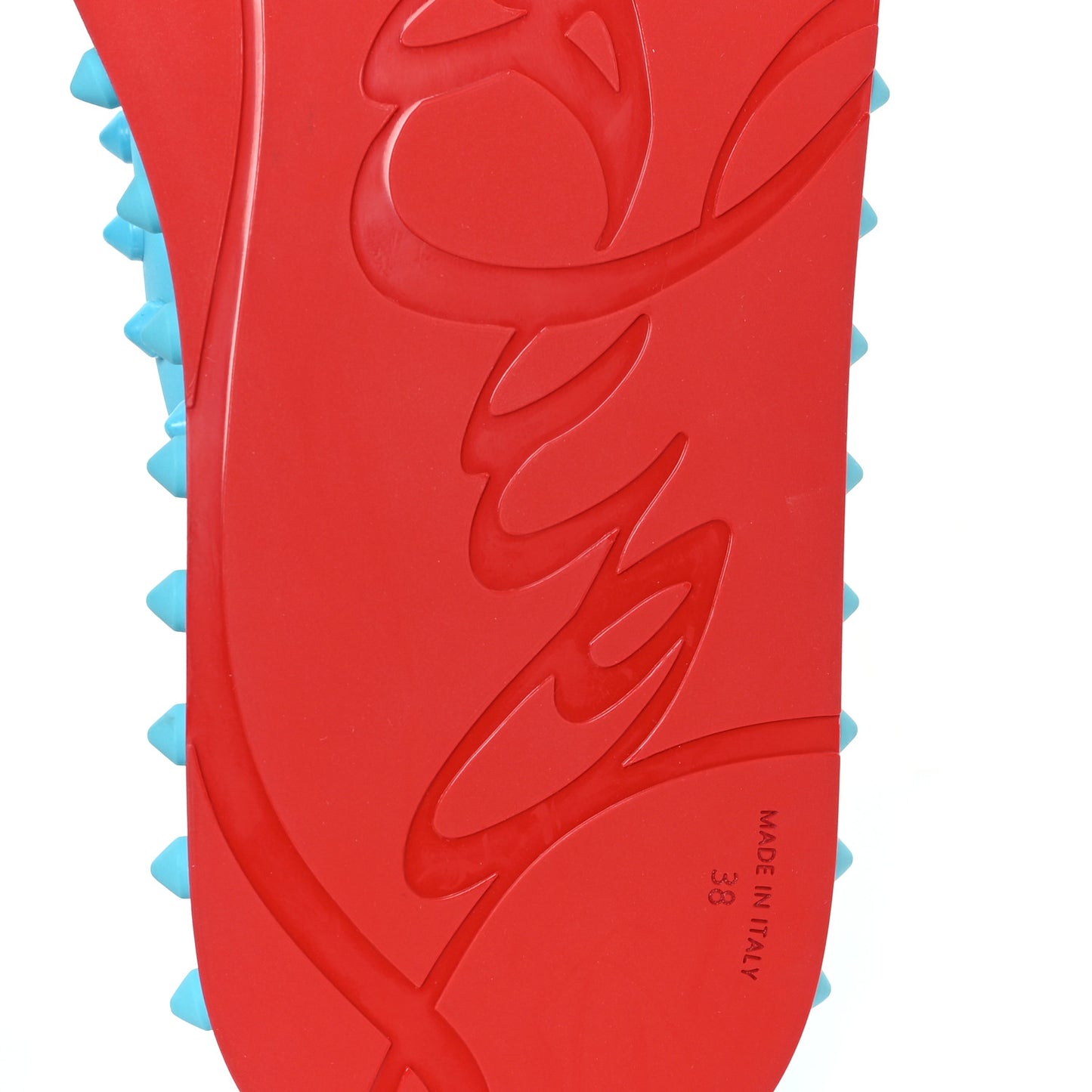 Rubber Spike Loubi Donna Flip Flop 38 Blue