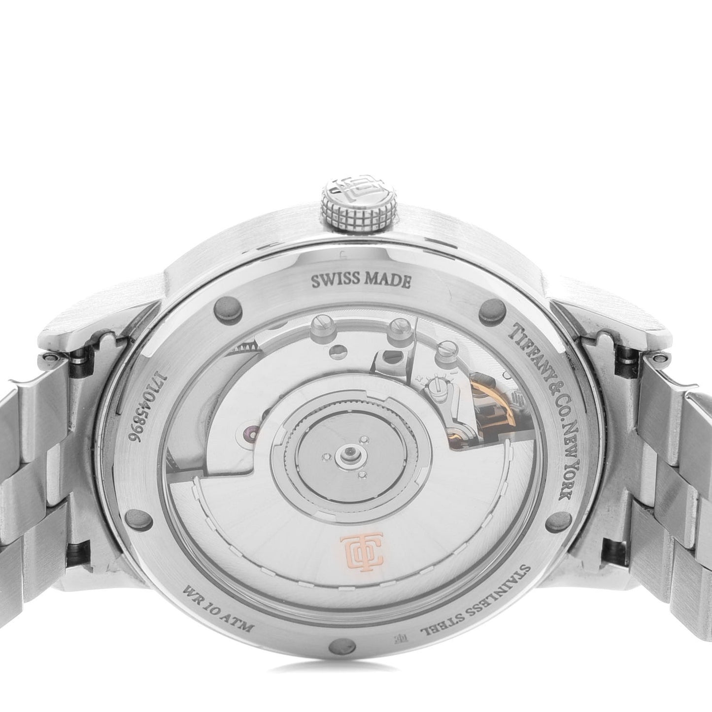 Stainless Steel Diamond 34mm CT60 3-Hand Automatic Watch Pink