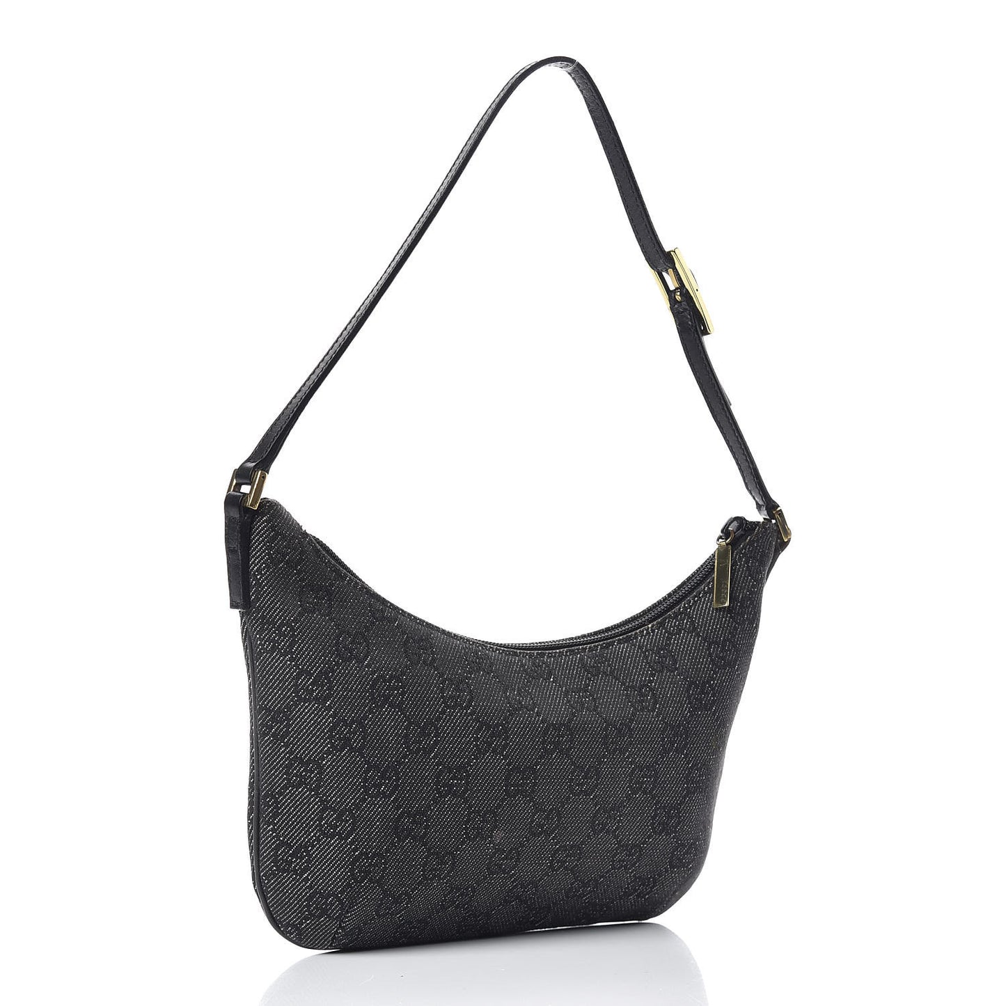Denim Monogram Pochette Black