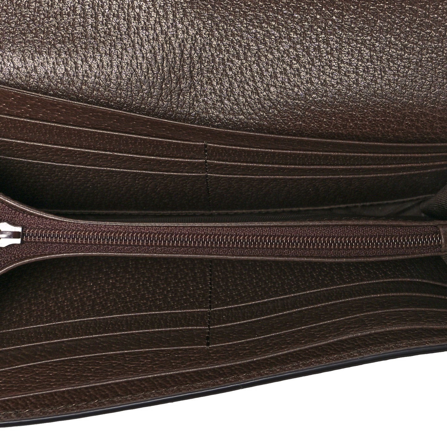 GG Supreme Monogram Web Ophidia Continental Wallet Brown