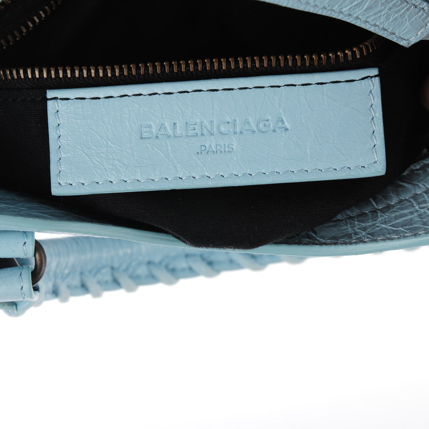Balenciaga Agneau Classic Hardware Mini City Bleu Dragee 10 of 12