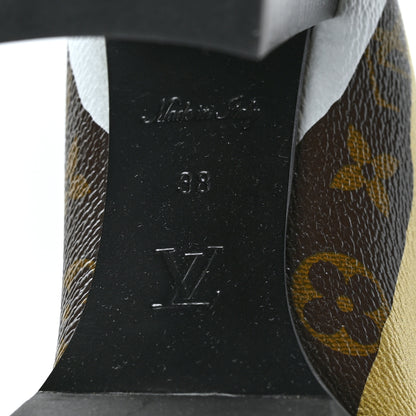 Louis Vuitton X LOL Patent Calfskin Monogram Star Trail Chelsea Ankle Boots 38 Gold Silver 7 of 7