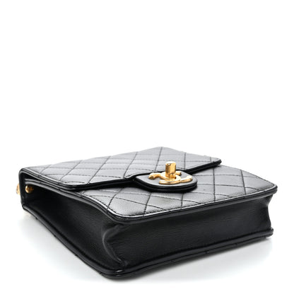 Chanel Goatskin Quilted Chic Pearls Flap Black 4 of 10