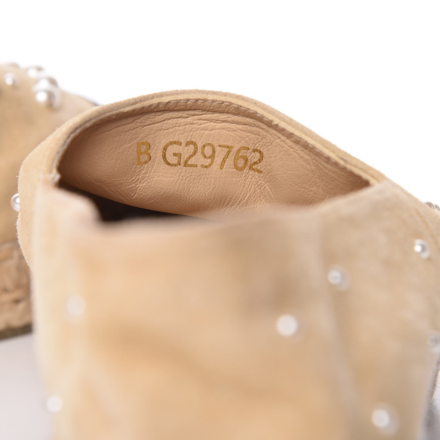 Chanel Suede Pearl CC Espadrilles 39 Beige 7 of 13
