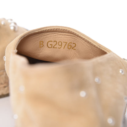 Chanel Suede Pearl CC Espadrilles 39 Beige 7 of 13